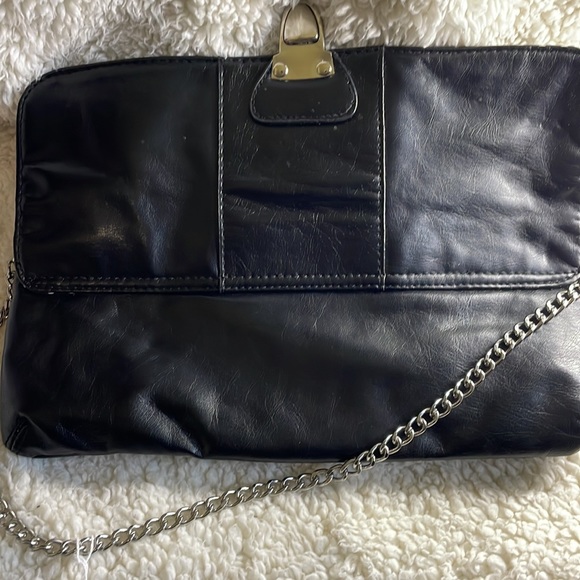 Minicci Black Chain Strap Small Clutch Bag Size 5H X 11L New With Tags - Picture 11 of 11